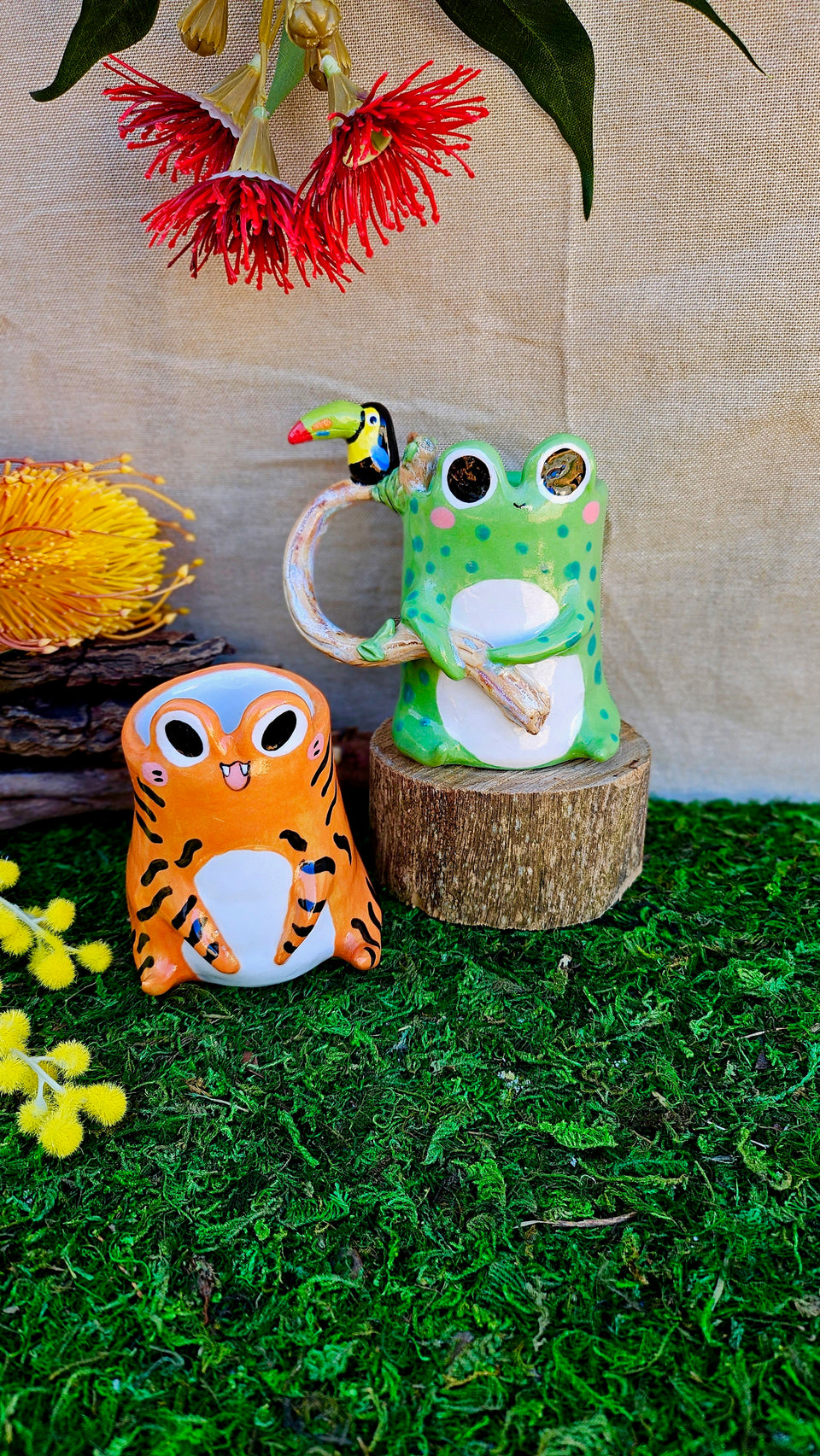 Tiger frog Mug