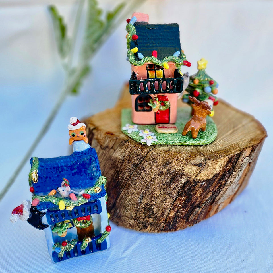 Christmas House Peach