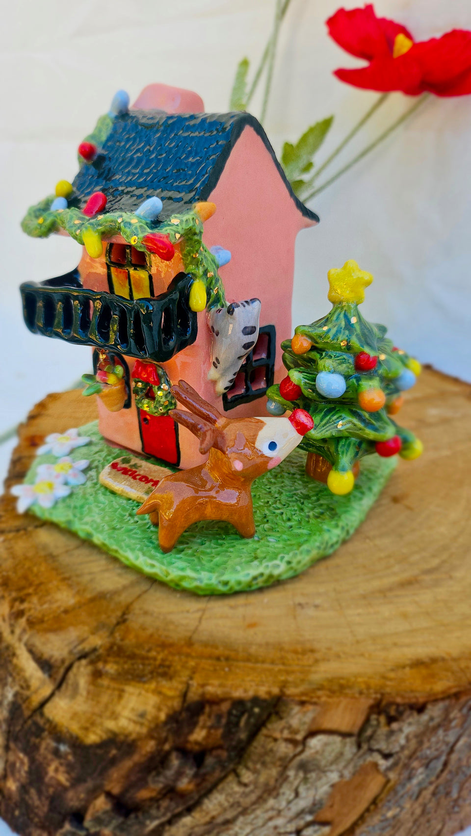 Christmas House Peach