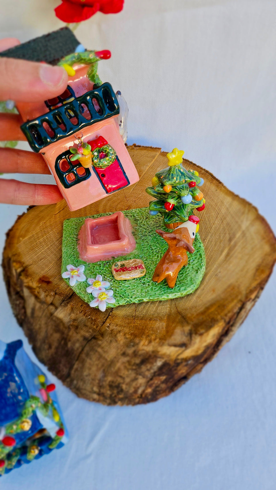 Christmas House Peach