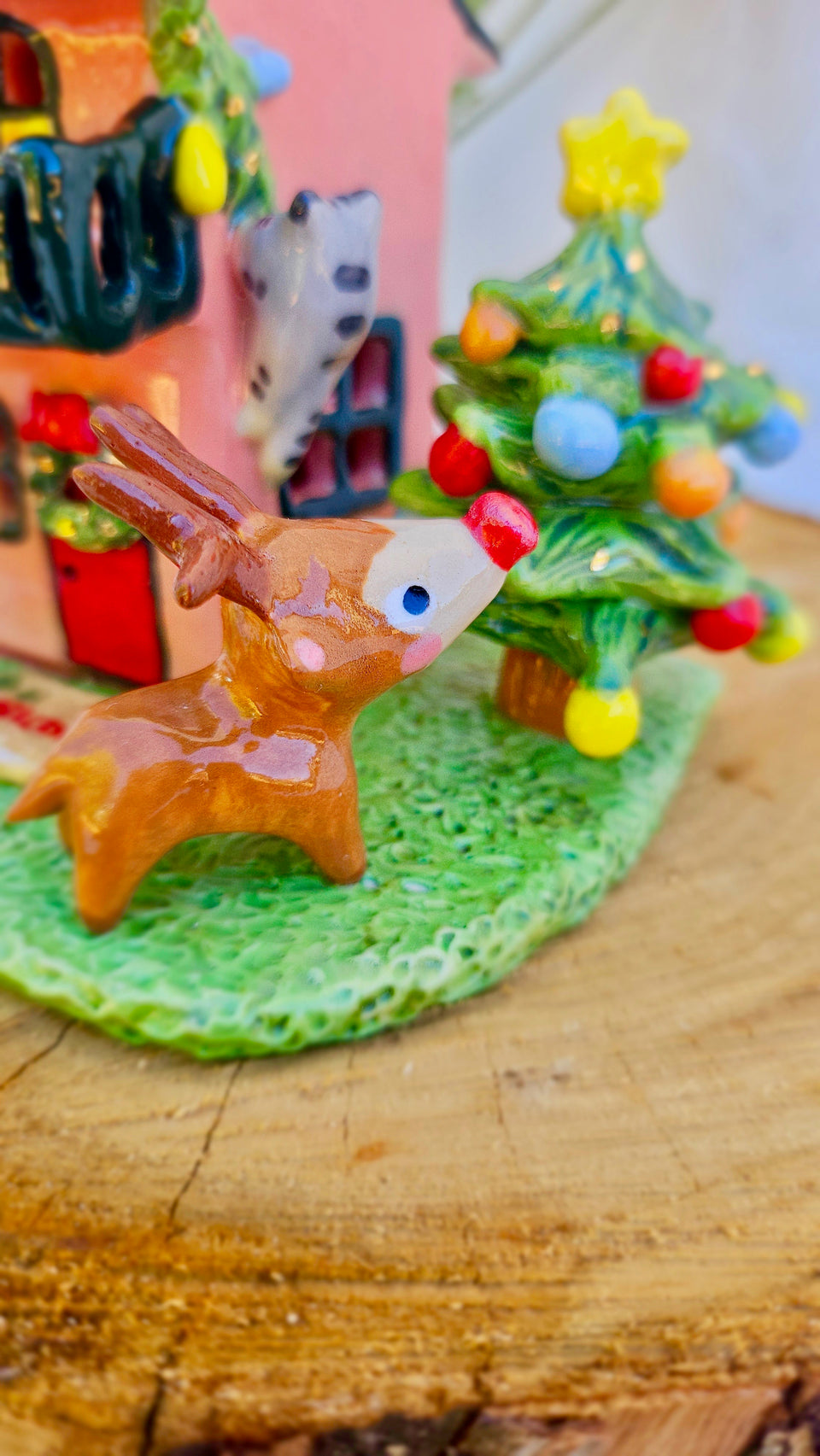 Christmas House Peach