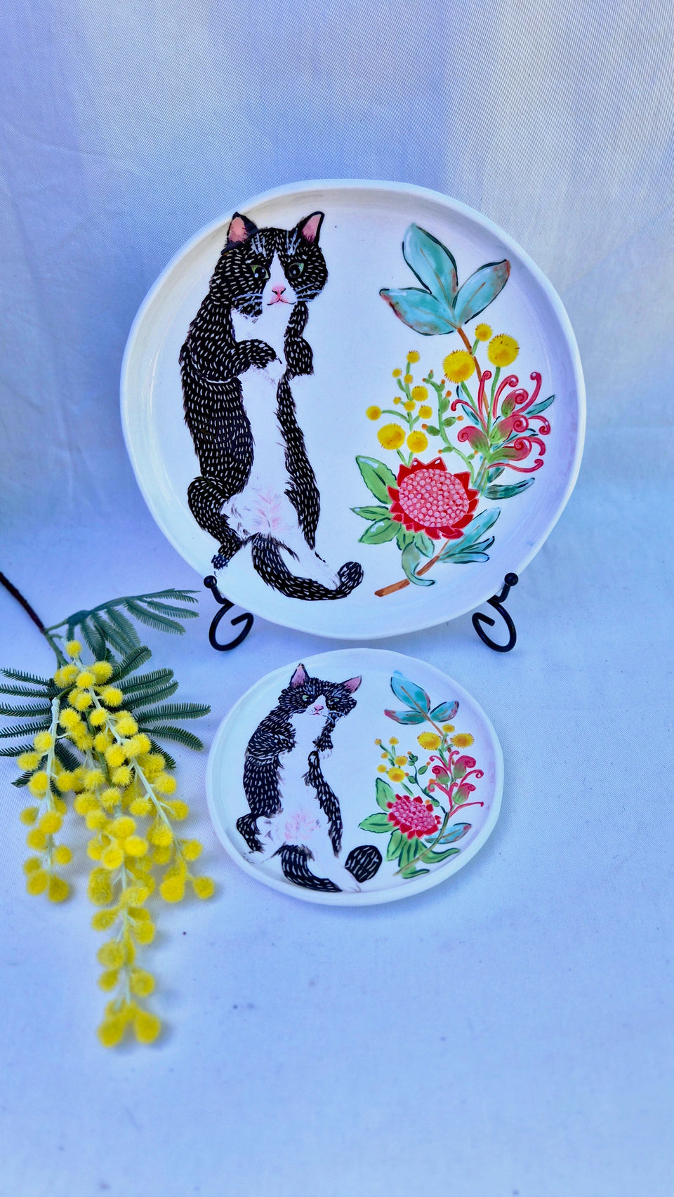 Ceramic Plate cats