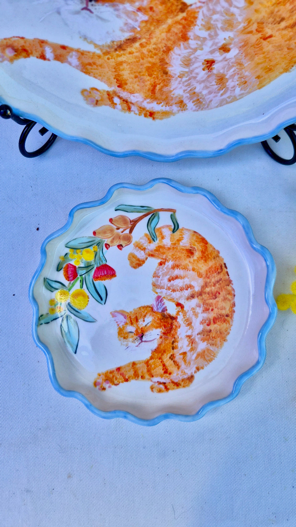 Ceramic Plate cats