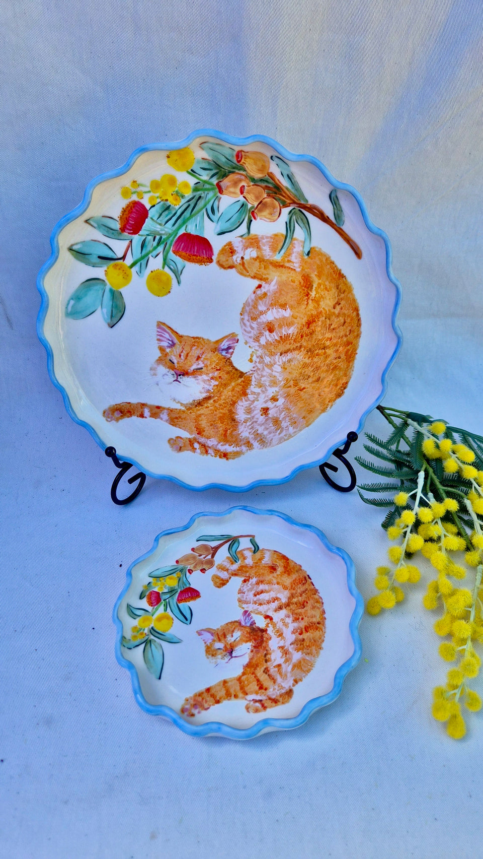 Ceramic Plate cats