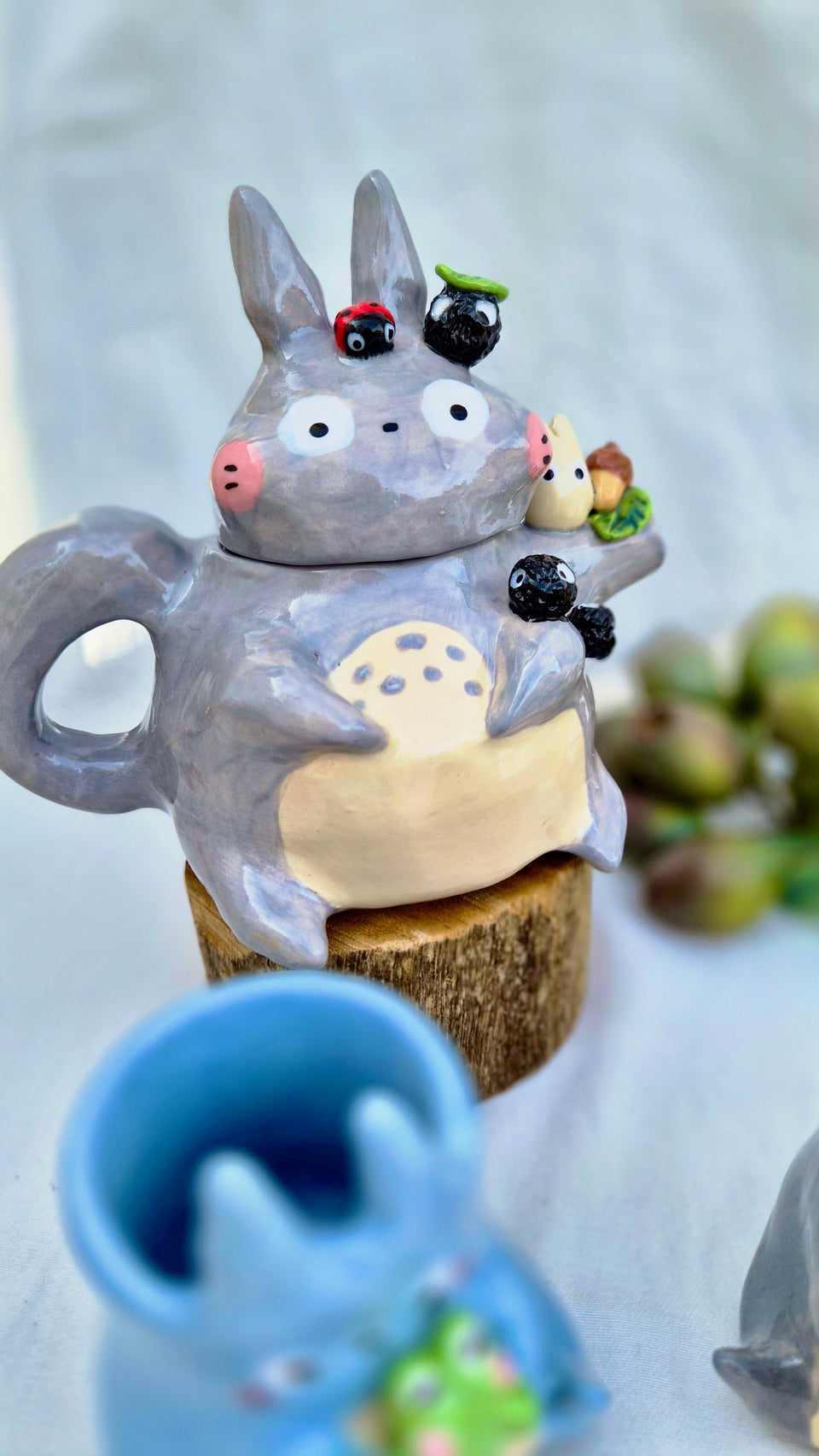 Totoro Tea pot and mugs
