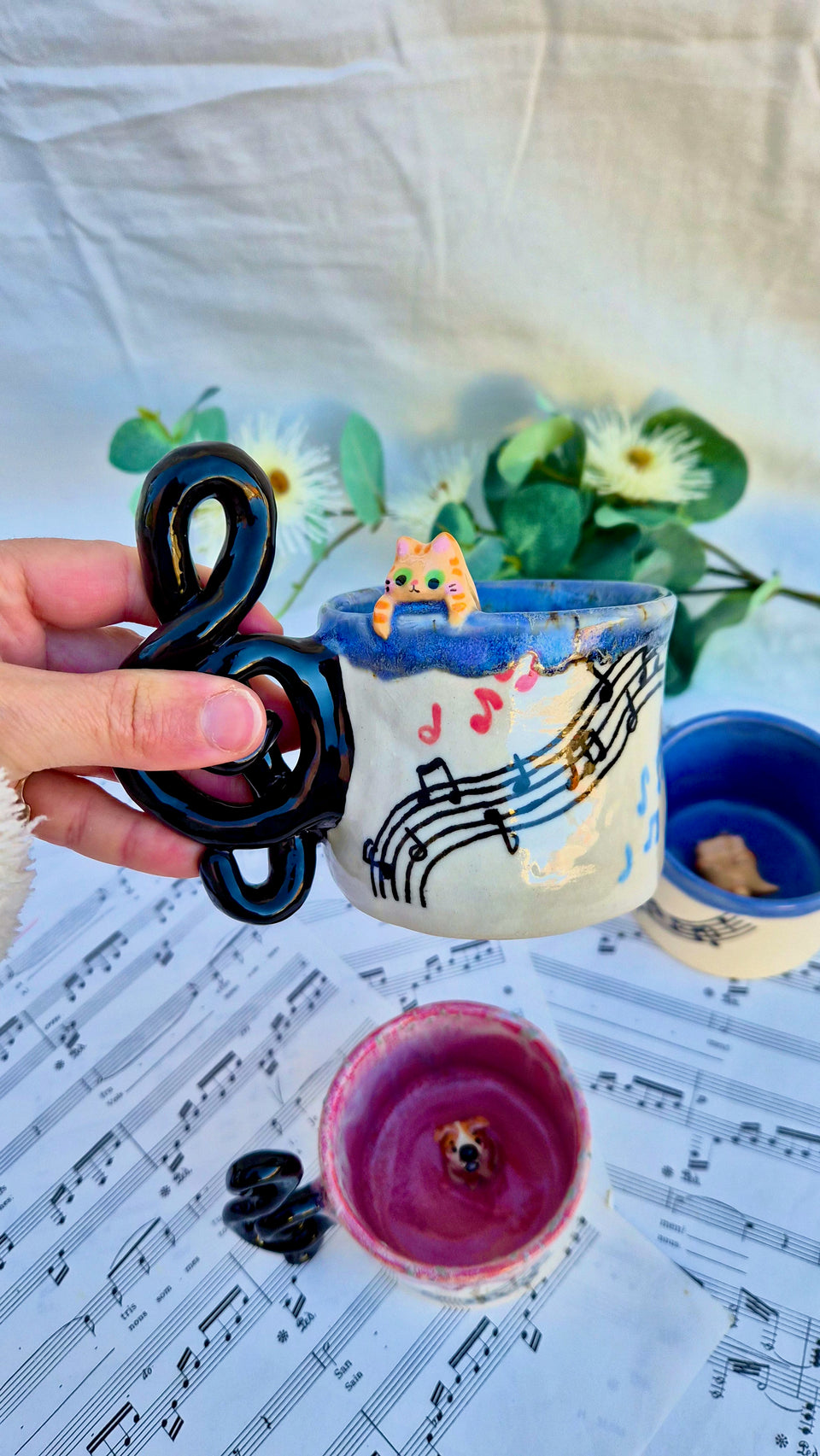 Music note mug