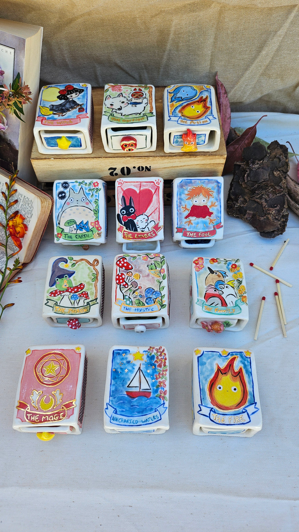 Handcrafted Porcelain Matchboxes-preorder for Mid March