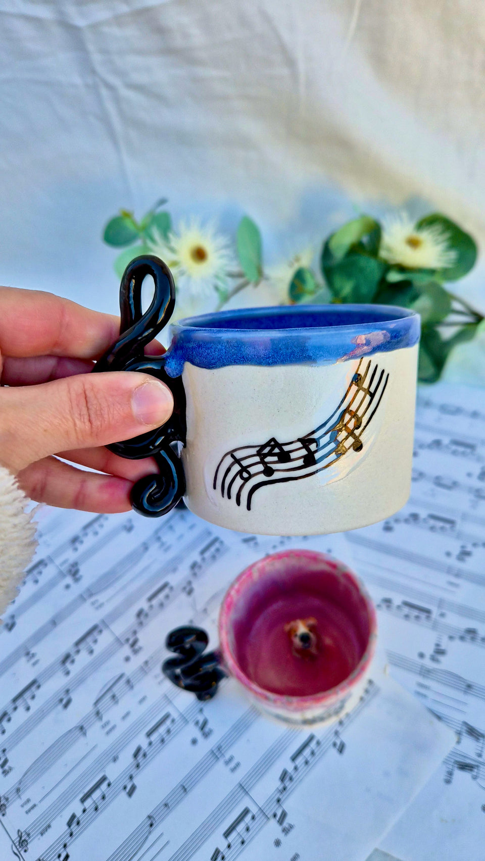 Music note mug