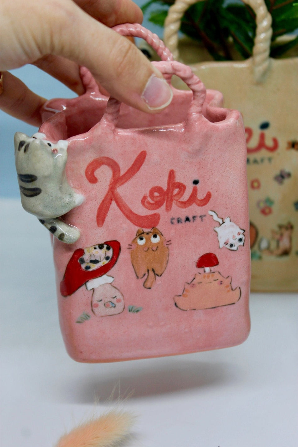 Shopping Bag Vase - Koki Craft