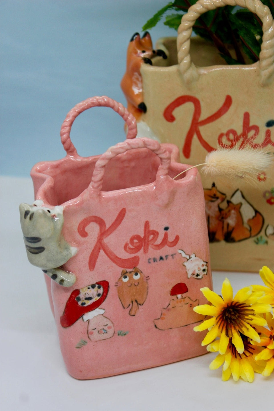 Shopping Bag Vase - Koki Craft