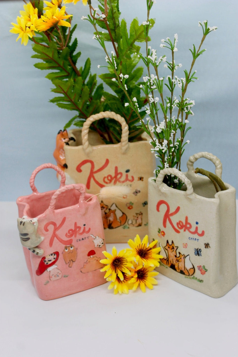 Shopping Bag Vase - Koki Craft